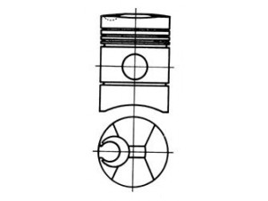 KOLBENSCHMIDT 91254600 stūmoklis 
 Variklis -> Cilindrai/stūmokliai
213 A 03 07 03