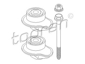 TOPRAN 109 781 ašies korpuso guolių komplektas 
 Ašies montavimas/vairavimo mechanizmas/ratai -> Ašies atrama/ašies korpusas/ašies montavimas -> Pasukamojo veleno sujungimas
3A0 598 541S