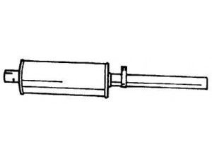 AKS DASIS SG40601 galinis duslintuvas 
 Išmetimo sistema -> Duslintuvas
852335