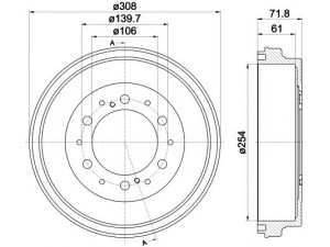 MINTEX MBD351 stabdžių būgnas 
 Stabdžių sistema -> Būgninis stabdys -> Stabdžių būgnas
4243126190