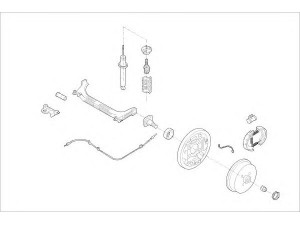 DELPHI RENA-02132-R rato pakaba 
 Ašies montavimas/vairavimo mechanizmas/ratai -> Prekių paieška pagal schemą