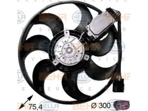 HELLA 8EW 351 043-241 ventiliatorius, radiatoriaus 
 Aušinimo sistema -> Oro aušinimas
7L0 959 455 F, 955 624 134 00, 955 624 134 01