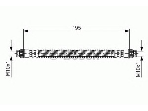 BOSCH 1 987 476 674 stabdžių žarnelė 
 Stabdžių sistema -> Stabdžių žarnelės
4806 61, 4806 61