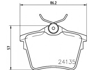 HELLA PAGID 8DB 355 011-501 stabdžių trinkelių rinkinys, diskinis stabdys 
 Techninės priežiūros dalys -> Papildomas remontas
425279, 425326, 425421, 425491