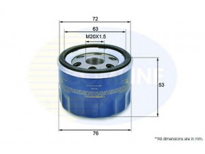 COMLINE EOF076 alyvos filtras 
 Filtrai -> Alyvos filtras
047115561B, 047115561G