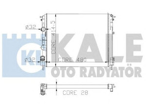 KALE OTO RADYATÖR 207100 radiatorius, variklio aušinimas 
 Aušinimo sistema -> Radiatorius/alyvos aušintuvas -> Radiatorius/dalys
77 00 430 784, 77 11 134 331, 7700430784