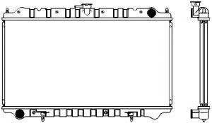 SAKURA  Automotive 1341-0224 radiatorius, variklio aušinimas