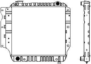 SAKURA  Automotive 1231-0303 radiatorius, variklio aušinimas 
 Aušinimo sistema -> Radiatorius/alyvos aušintuvas -> Radiatorius/dalys