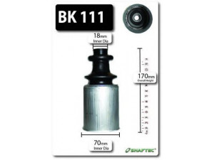 SHAFTEC BK111 gofruotoji membrana, kardaninis velenas 
 Ratų pavara -> Gofruotoji membrana