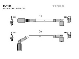 TESLA T551B uždegimo laido komplektas 
 Kibirkšties / kaitinamasis uždegimas -> Uždegimo laidai/jungtys
7787458