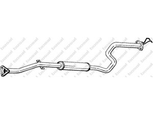 BOSAL 286-371 vidurinis duslintuvas 
 Išmetimo sistema -> Duslintuvas
18220-SR3-X93