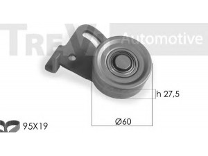 TREVI AUTOMOTIVE KD1146 paskirstymo diržo komplektas 
 Techninės priežiūros dalys -> Papildomas remontas