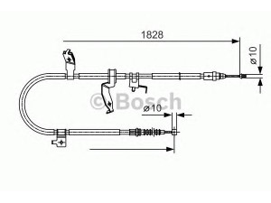 BOSCH 1 987 482 053 trosas, stovėjimo stabdys 
 Stabdžių sistema -> Valdymo svirtys/trosai
C236-44-420D, C236-44-420E