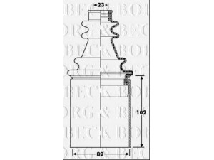 BORG & BECK BCB6198 gofruotoji membrana, kardaninis velenas 
 Ratų pavara -> Gofruotoji membrana
4501297