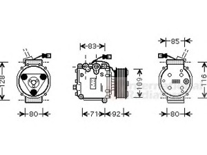VAN WEZEL 2500K169 kompresorius, oro kondicionierius 
 Oro kondicionavimas -> Kompresorius/dalys
38810-PDE-E02, 38810PDEE02