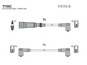 TESLA T700C uždegimo laido komplektas 
 Kibirkšties / kaitinamasis uždegimas -> Uždegimo laidai/jungtys
437998031B