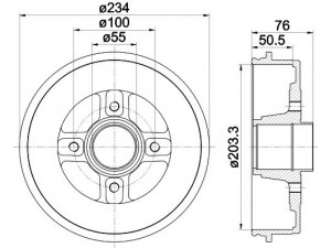HELLA PAGID 8DT 355 300-641 stabdžių būgnas 
 Stabdžių sistema -> Būgninis stabdys -> Stabdžių būgnas
4320000Q0G, 4320000QAG, 7700304984