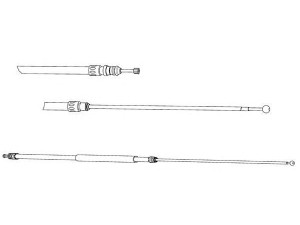CEF BW02138 trosas, stovėjimo stabdys 
 Stabdžių sistema -> Valdymo svirtys/trosai
34406760444, 34406769368