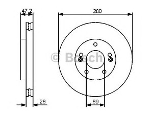 BOSCH 0 986 479 C13 stabdžių diskas 
 Dviratė transporto priemonės -> Stabdžių sistema -> Stabdžių diskai / priedai
51712 1H000, 51712 1H100, 51712 1H000