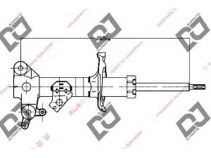 DJ PARTS DS1120GS amortizatorius 
 Pakaba -> Amortizatorius
54303AU000, 54303AU025, 54303AU500