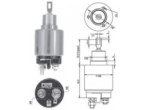 MAGNETI MARELLI 940113050125 solenoidinis jungiklis, starteris