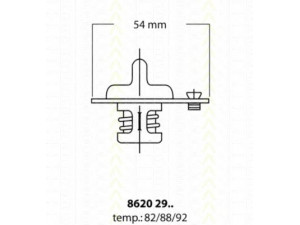 TRISCAN 8620 2982 termostatas, aušinimo skystis 
 Aušinimo sistema -> Termostatas/tarpiklis -> Thermostat
90048-33069-000, 13770051, 13H4070