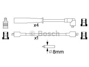 BOSCH 0 986 356 774 uždegimo laido komplektas 
 Kibirkšties / kaitinamasis uždegimas -> Uždegimo laidai/jungtys