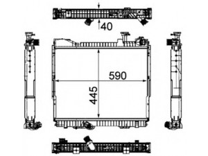 NRF 53860 radiatorius, variklio aušinimas 
 Aušinimo sistema -> Radiatorius/alyvos aušintuvas -> Radiatorius/dalys
21400MB41C