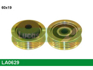 LUCAS ENGINE DRIVE LA0629 kreipiantysis skriemulys, V formos rumbuotas diržas 
 Diržinė pavara -> V formos rumbuotas diržas/komplektas -> Laisvasis/kreipiamasis skriemulys