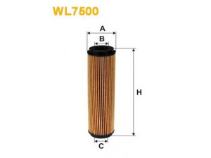 WIX FILTERS WL7500 alyvos filtras 
 Filtrai -> Alyvos filtras
271 184 05 25, 2711800309, 2711800409