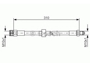 BOSCH 1 987 476 128 stabdžių žarnelė 
 Stabdžių sistema -> Stabdžių žarnelės