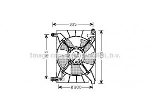AVA QUALITY COOLING DW7511 ventiliatorius, radiatoriaus 
 Aušinimo sistema -> Oro aušinimas
93740541, 93740673, 96536522, 93740541