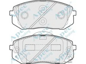 APEC braking PAD1617 stabdžių trinkelių rinkinys, diskinis stabdys 
 Techninės priežiūros dalys -> Papildomas remontas
581012SA70, 581011DA00, 581011DE00