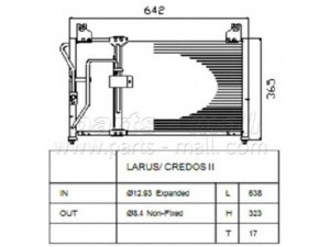 PARTS-MALL PXNCB-033 kondensatorius, oro kondicionierius 
 Oro kondicionavimas -> Kondensatorius
0K9B261480, K9B261480