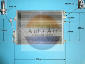 AUTO AIR GLOUCESTER 16-1280 kondensatorius, oro kondicionierius 
 Oro kondicionavimas -> Kondensatorius
7700428083, 8200086193, 8200106950