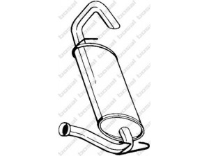 BOSAL 279-753 galinis duslintuvas 
 Išmetimo sistema -> Duslintuvas
77.00.302.362, 77.00.314.824, 7700314824
