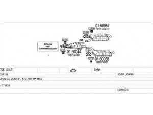 MTS C050283008346 išmetimo sistema 
 Išmetimo sistema -> Išmetimo sistema, visa