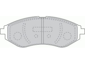 FERODO FSL1699 stabdžių trinkelių rinkinys, diskinis stabdys 
 Techninės priežiūros dalys -> Papildomas remontas
94566892, 96534653, PW892497