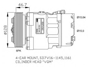 NRF 32489G kompresorius, oro kondicionierius 
 Oro kondicionavimas -> Kompresorius/dalys
2D0820805, 7D0820805