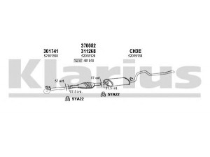 KLARIUS 220003U išmetimo sistema 
 Išmetimo sistema -> Išmetimo sistema, visa