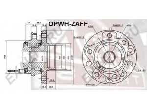 ASVA OPWH-ZAFF rato stebulė 
 Ašies montavimas/vairavimo mechanizmas/ratai -> Rato stebulė/montavimas -> Rato stebulė
16 03 254