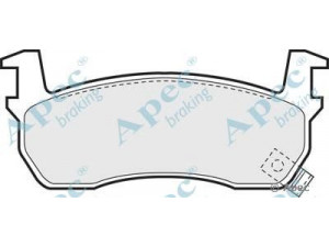 APEC braking PAD509 stabdžių trinkelių rinkinys, diskinis stabdys 
 Techninės priežiūros dalys -> Papildomas remontas
41060-01B26, 4106001B25, 4106001B90