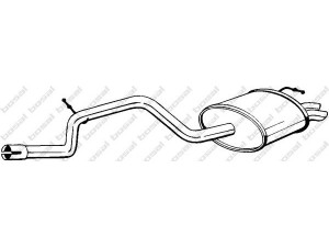 BOSAL 279-507 galinis duslintuvas 
 Išmetimo sistema -> Duslintuvas
1026359, 1036192, 1063257, 1091695