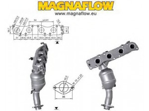 MAGNAFLOW 67610 katalizatoriaus keitiklis 
 Išmetimo sistema -> Katalizatoriaus keitiklis
1411076J00H02