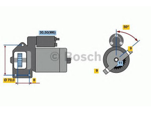 BOSCH 0 001 109 069 starteris
12 41 7 802 508