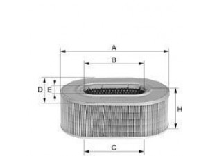 UNIFLUX FILTERS XA245 oro filtras 
 Techninės priežiūros dalys -> Techninės priežiūros intervalai
1444 A7, 95658 433, 95659 354, 1444 85