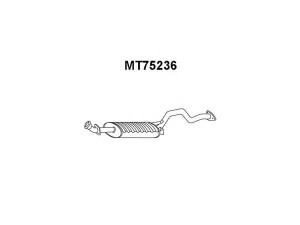 VENEPORTE MT75236 galinis duslintuvas 
 Išmetimo sistema -> Duslintuvas
MR266476, MR323224