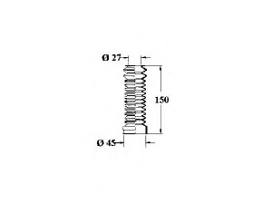 OCAP 1211086 gofruotoji membrana, vairavimas 
 Vairavimas -> Gofruotoji membrana/sandarinimai
811419831B, 811419831B