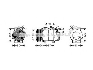AVA QUALITY COOLING FDK393 kompresorius, oro kondicionierius 
 Oro kondicionavimas -> Kompresorius/dalys
1306784, 3M5H19497GA