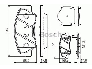 BOSCH 0 986 TB3 160 stabdžių trinkelių rinkinys, diskinis stabdys 
 Techninės priežiūros dalys -> Papildomas remontas
581011RA00, 581011RA05, 581014LA00